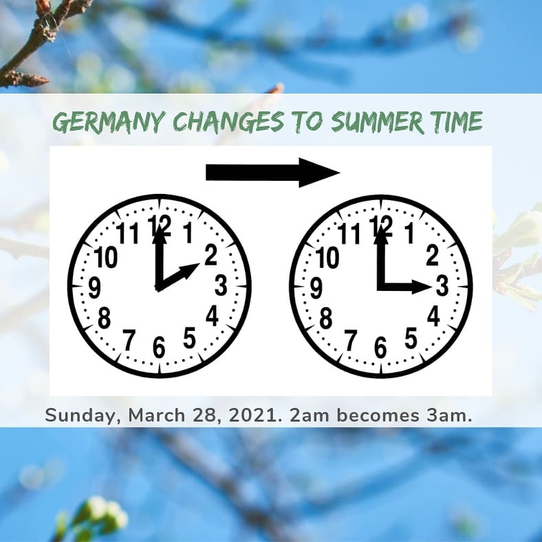 Time change to summer time in Germany – Ode to Germany